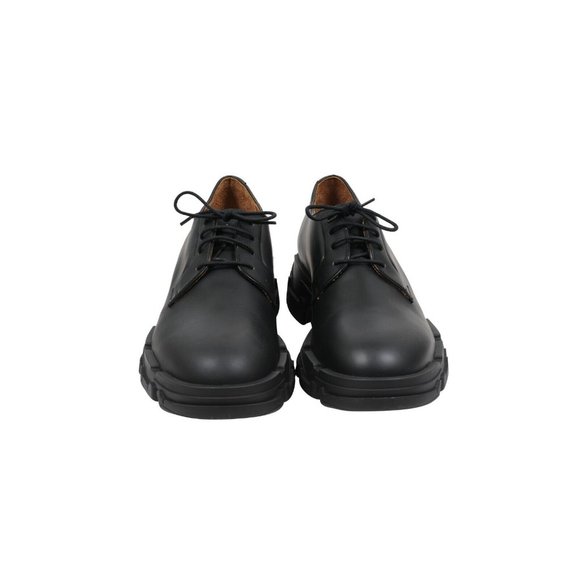 Lanvin Mens Derbys US 11.5 EU 44.5 Flat Black Leather Chunky Asymmetrical Sole main image 8